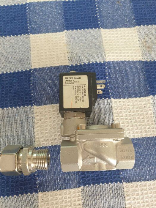 Electrovalva 1/2, electroventil inox, valva electromagnetica, vana apa electrica 1/2