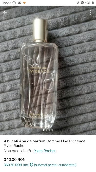 !! 100 ml!! Apa de parfum Evidence; Yves Rocher , nou