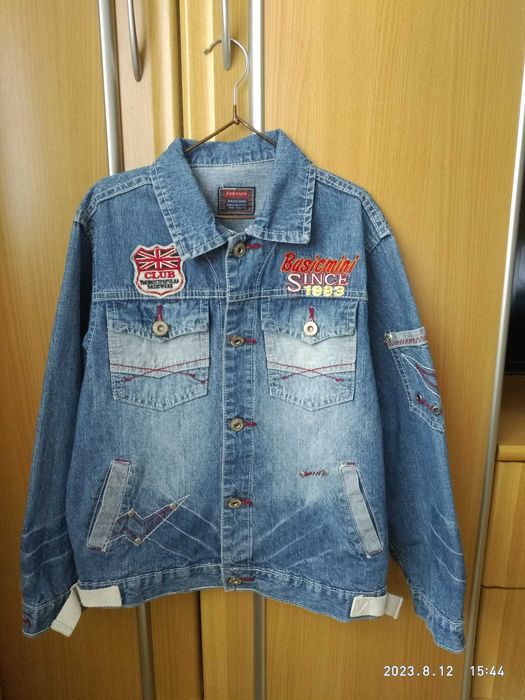 Джинсовая куртка для мальчика / девочки 10-11 лет