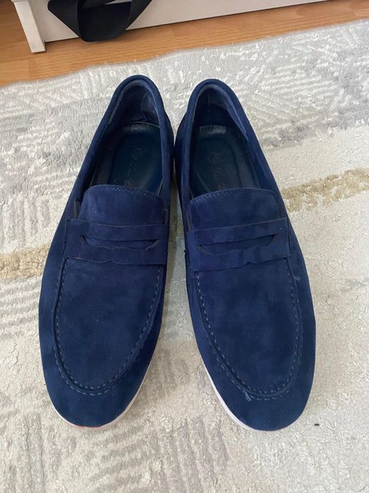 кимано белый двойка, туфли синий