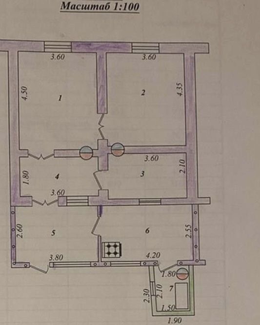 Продаётся дом Яшнабадский район 1.5 сотки 4 ком