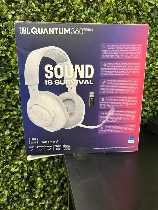 Гейминг слушалки JBL QUANTUM 360 Wireless WHITE - нови