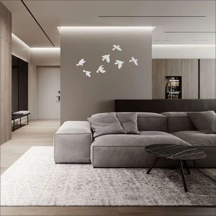 Коллекция барельефов "Стая птиц"