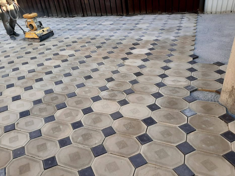 Укладка брусчатки