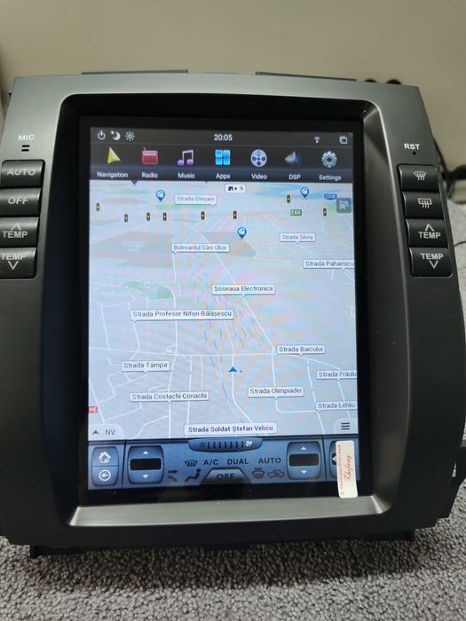 Navigatie Toyota Land Cruiser Prado 2002-2009 Tesla Style Android PX6