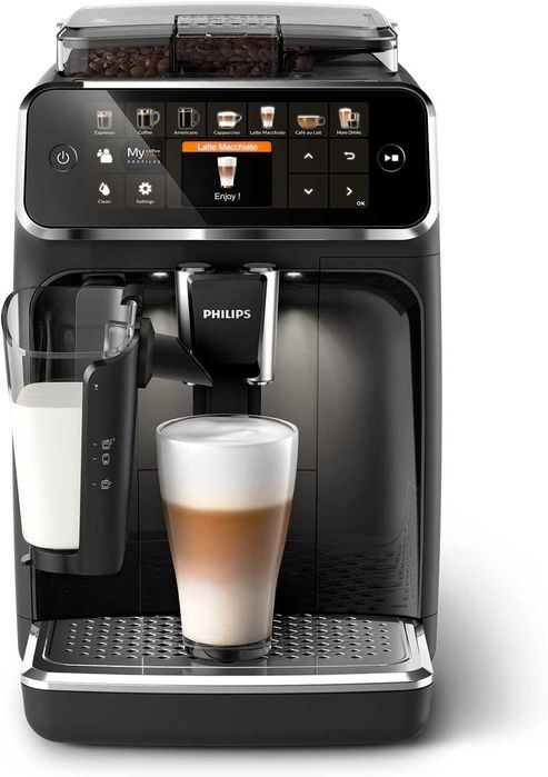 Нова Автоматична Кафемашина Кафеавтомат Philips LatteGo EP5441/50, Серия 5400, 2 години Гаранция, Керамична Мелачка