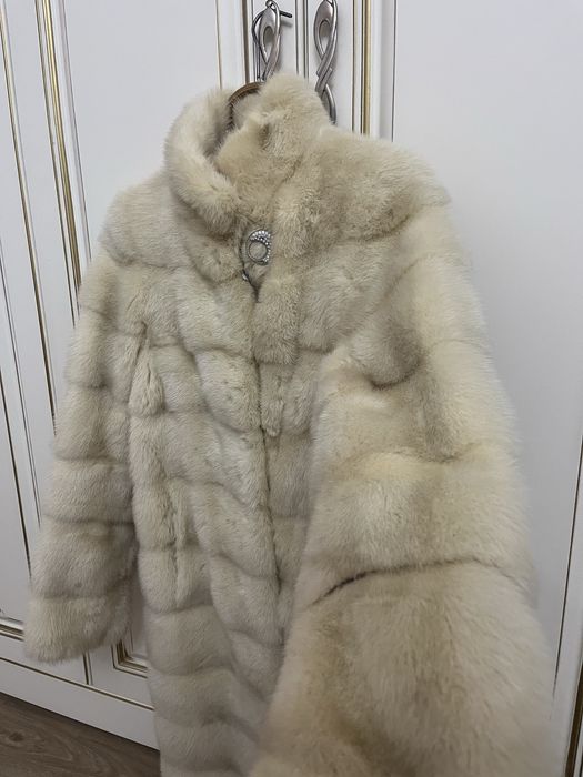 Длинная Норковая шуба .