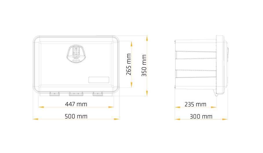 Сандък кутия за инструменти за ремарке платформа камион и други DAKEN