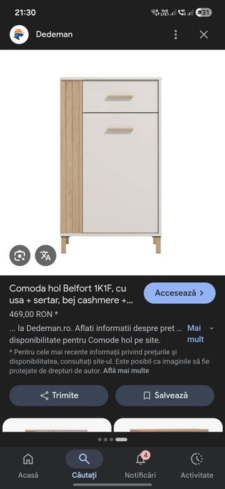 Comoda hol belfort si oglinda