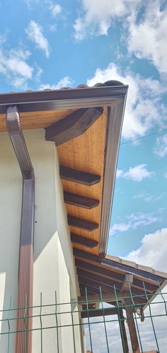 Jgheaburi si burlane dintr-o bucata fără îmbinări din aluminiu