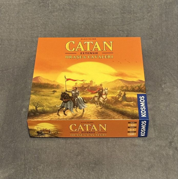 Joc de societate - Boardgame - CATAN Legenda cuceritorilor + Orase si cavaleri