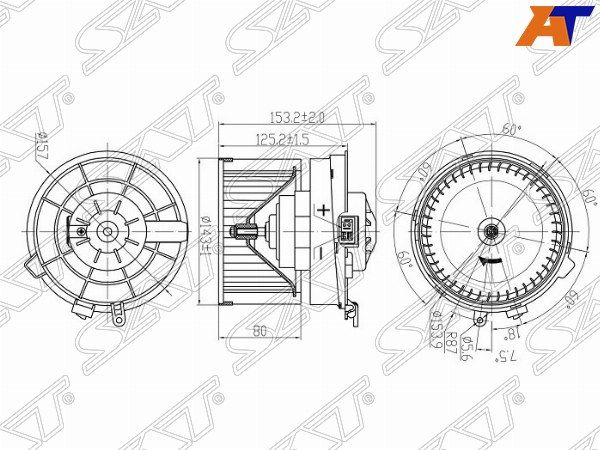 Мотор отопителя салона Nissan X-trail