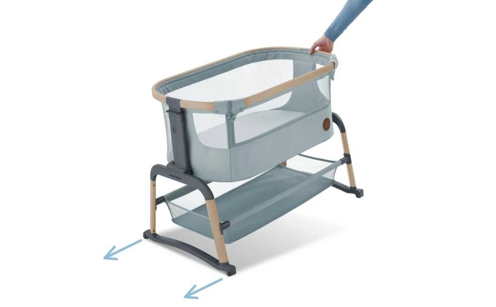 Patut co-sleeper pentru copii Maxi-Cosi Iora Air, gri, 82 x 50 x 3 cm