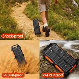 Solar Power Bank 20000mAh, PD 15W