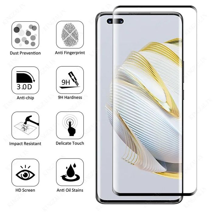 5D Стъклен Протектор за целия дисплей за Huawei Nova 10 Pro