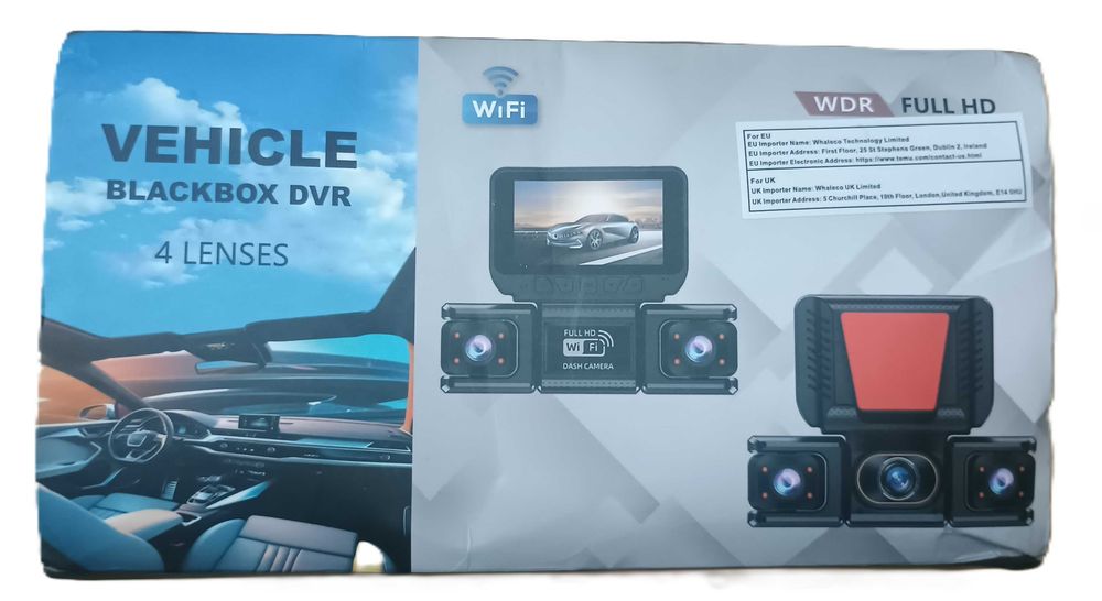 Видео регистратор DASH CAMERA WI/FI  с четири камери.