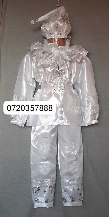 Costum Fulg de nea pentru copii 6-7-8-9 ani,195 lei