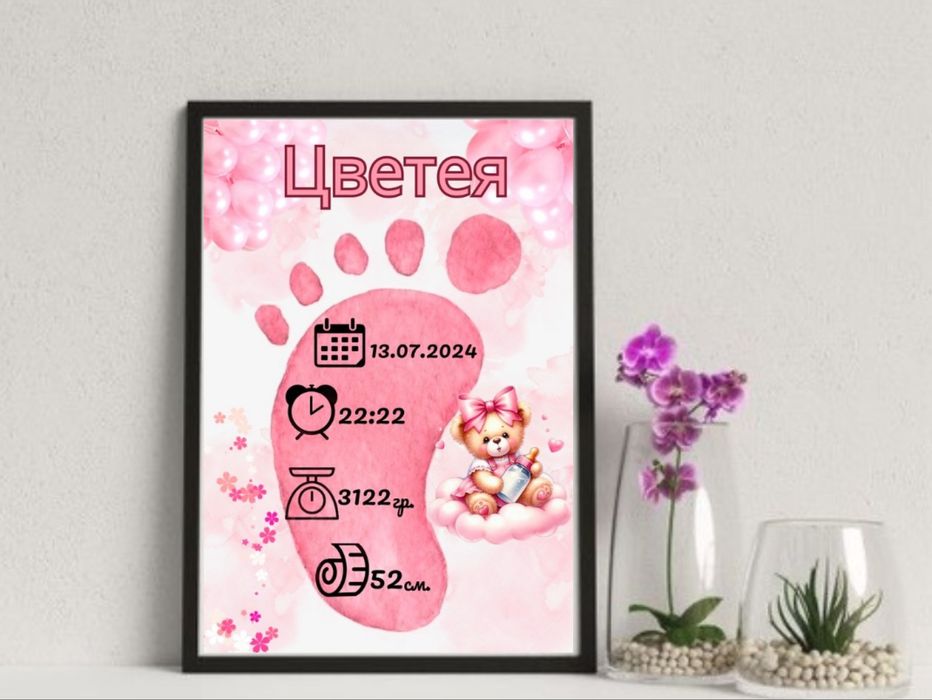 Бебешка визитна картичка