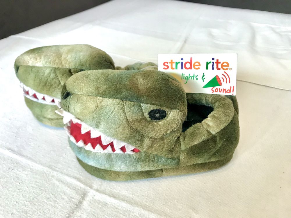 Stride rite dinosaur on sale slippers