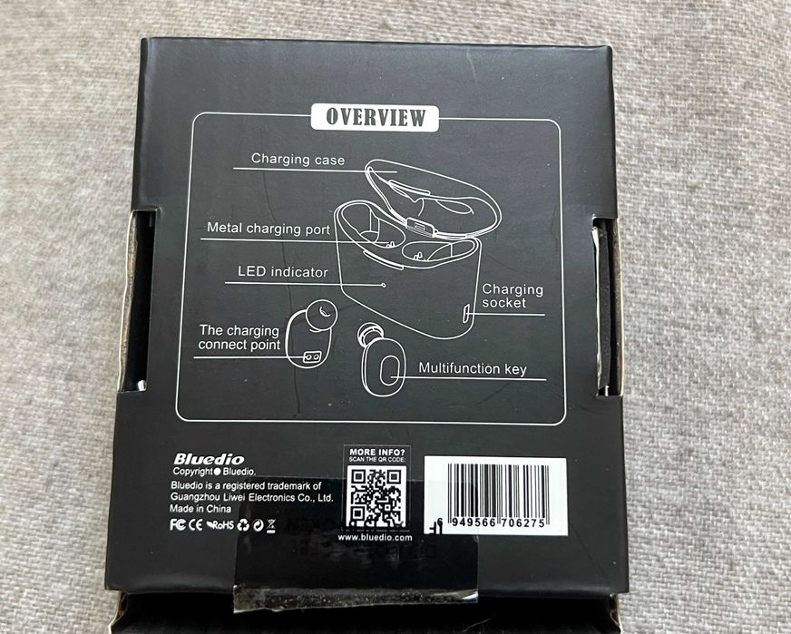 Casti wireless Bluedio T Elf Bluetooth cu cutie incarcare