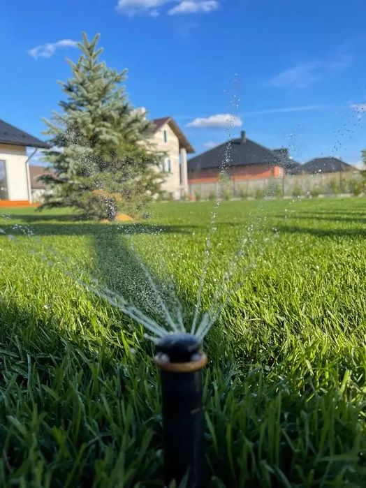 Автополив, механический полив, газон