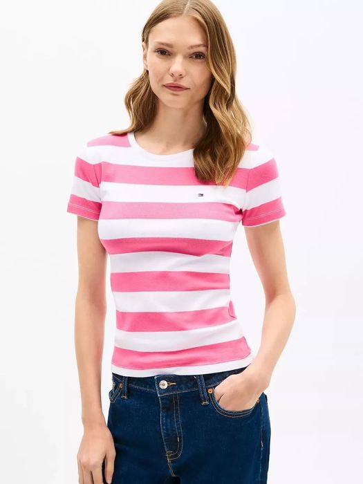 Tricou slim fit tommy hilfiger