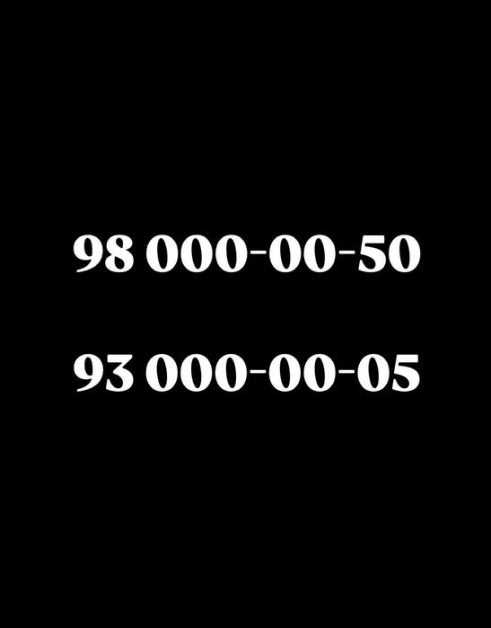 Luxury Numbers, barcha turdagi raqamlar mavjud