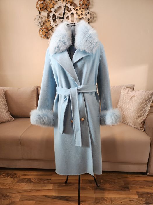 Ново дамско палто 80% кашмир