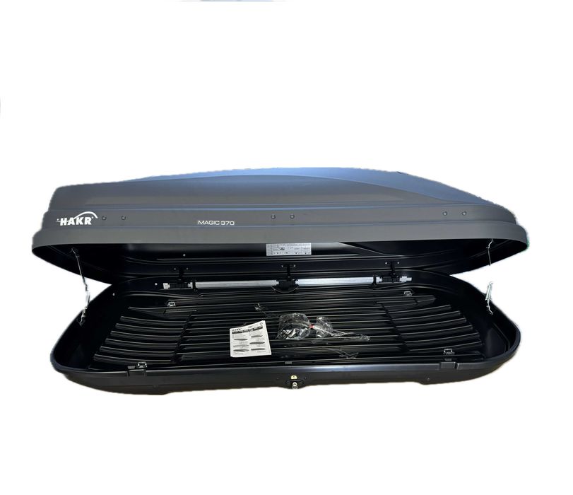 Автобокс багажник HAKR Magic Line 370 сив мат за кутия автомобил