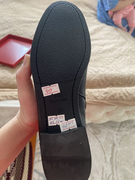 Кожаные сапоги осенние