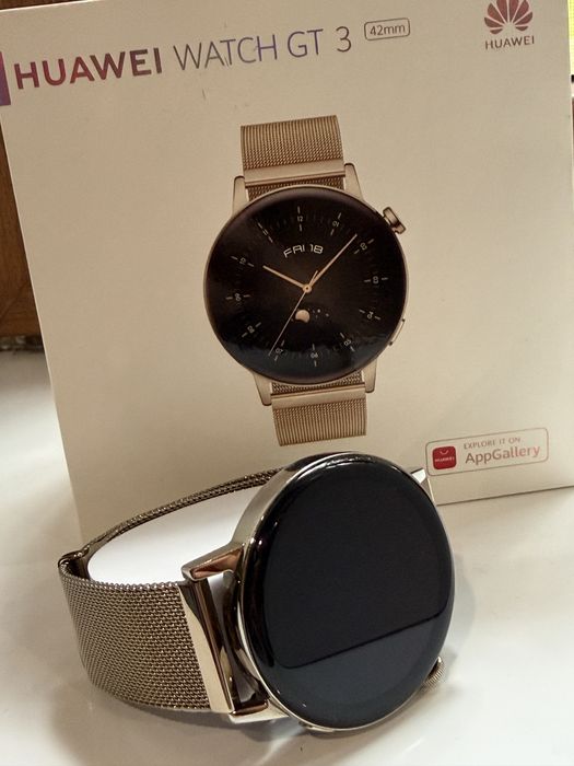 Huawei Watch GT 3 42mm – пълен комплект + 5 каишки