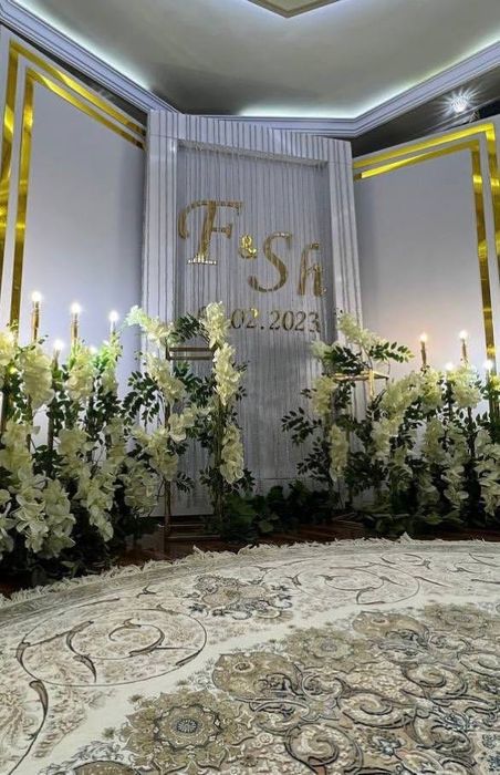 Оформления свадеб, Ofarmleniya xizmati, afarmleniya sahna podyum bor