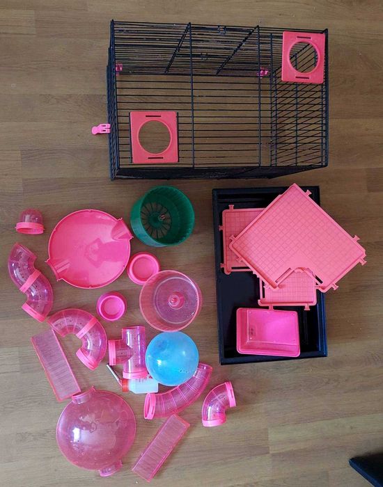 Клетка за мишка хамстер с тунели и други гризачи