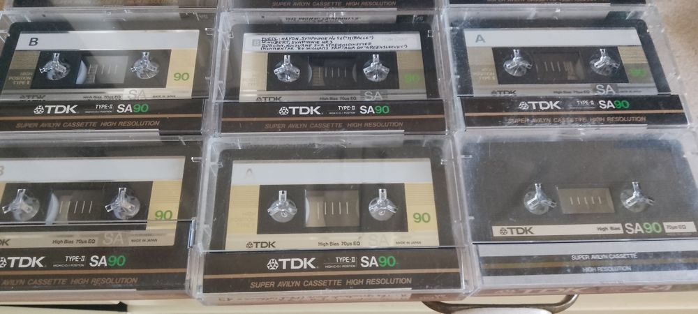 Lot casete audio TDK SA 90