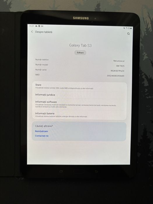 Tableta samnsung  Galaxy Tab S3