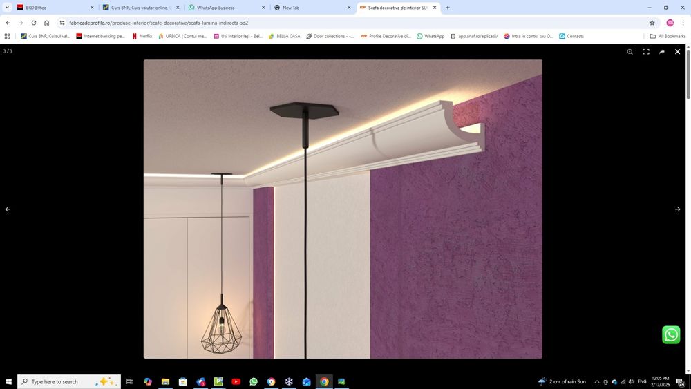 Cornișe si plinte led