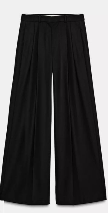 Панталони  zara зара  кожа и деним