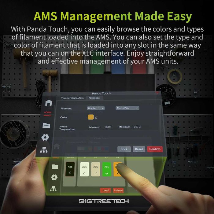 Ecran Tactil Inteligent Imprimante Bambu Lab BIGTREETECH Panda Touch