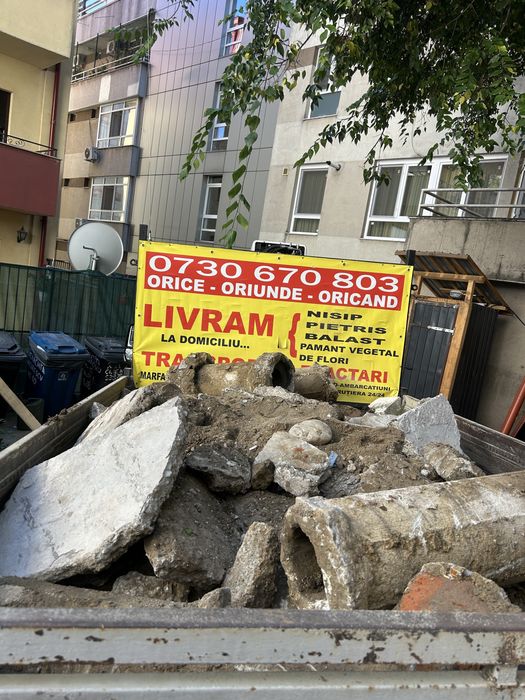 Nisip/balast/pietris(evacuari moloz/gunoi/moloz la sac)bucuresti/ilfov