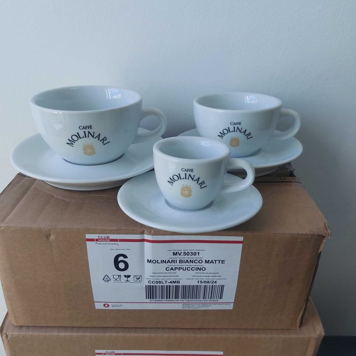Cești espresso, cappuccino, lapte