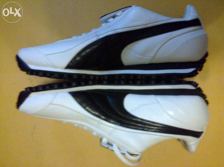 Adidasi piele noi Puma King fotbal negri & alb sau albi & negru 39, 40