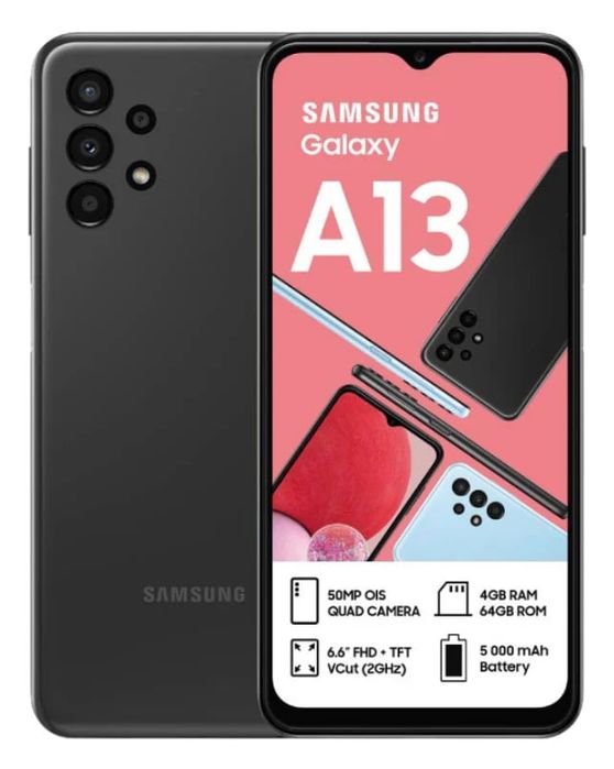 Telefon mobil Samsung Galaxy A13, 5G, 64GB, 4GB RAM, NFC, Black,