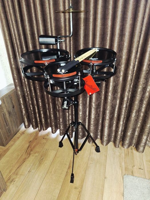 Рототоми + нови стойка/чинел 8"/коубел/палки