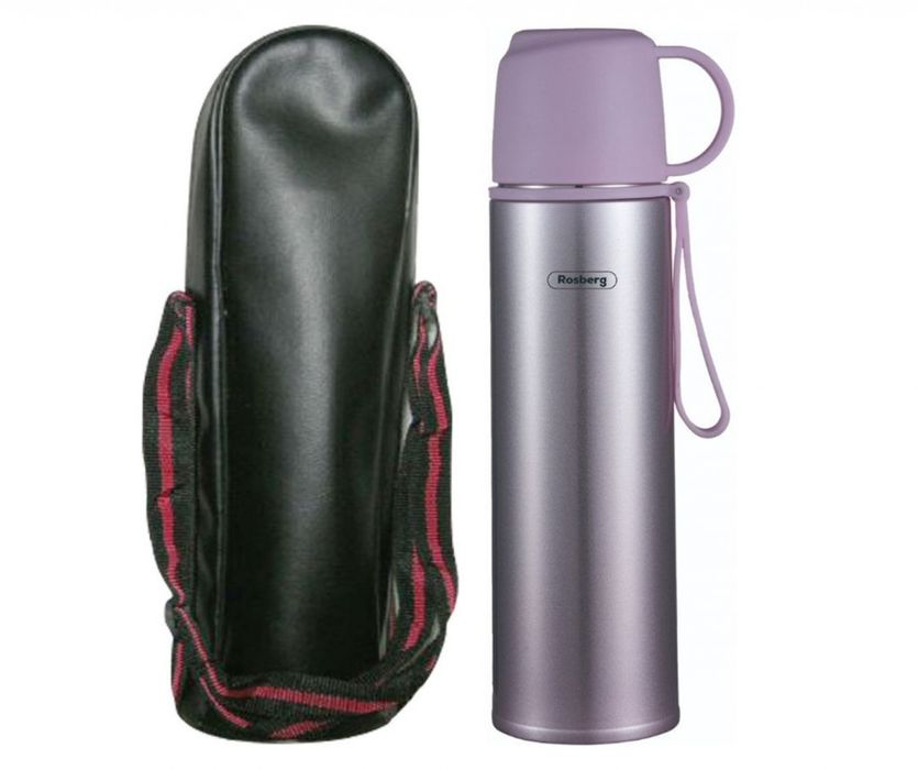 Термос с калъф Rosberg R52010FB – 500 мл., неръждаема стомана, двуслой