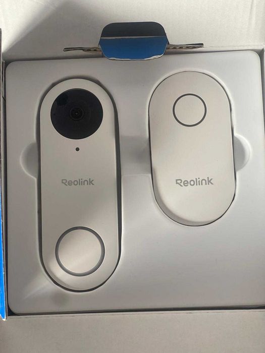Sonerie video Reolink 5Mp Wi-Fi, vedere panoramică 180°, impermeabilă, wireless