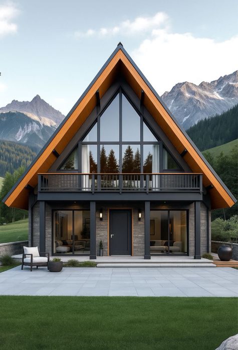 Cabane tip casa sau Aframe la cheie