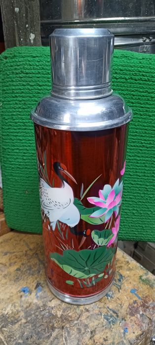 Термос новый  ссср китай колба стекло