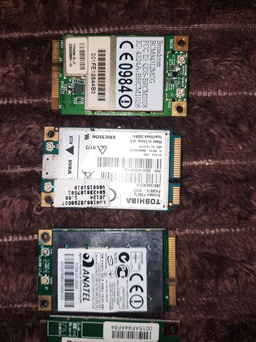 Componente laptop, dule Wi-Fi interne pentru laptopuri. 50 lei buc.