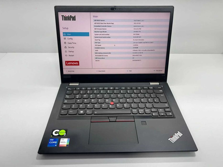 Laptop SH Lenovo Thinkpad L13 Gen 2 i5-1135G7 16gb RAM SSD NVME 512gb
