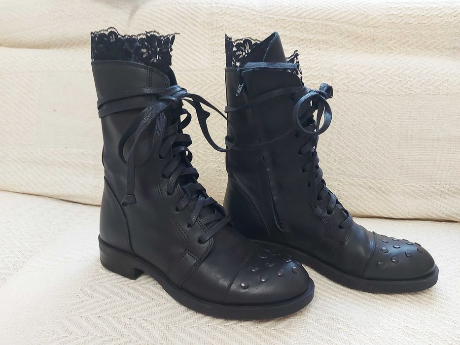 Дамски кожени боти